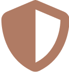 Shield halved icon
